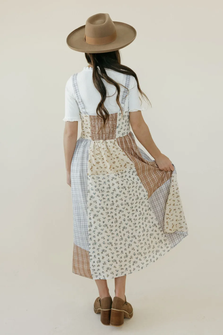 Polagram Claire Dress-Ivory Multi Neutral Sale