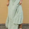Camellia Clover Skirt-Sage Green New