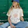 WKNDER Coastal Cowgirl Tee-Ivory White Outlet