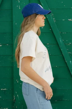 WKNDER Coastal Cowgirl Tee-Ivory White Outlet