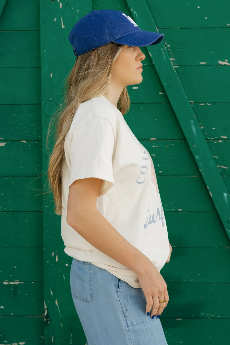 WKNDER Coastal Cowgirl Tee-Ivory White Outlet