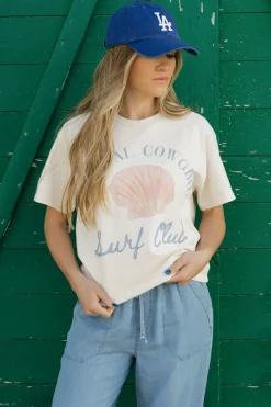 WKNDER Coastal Cowgirl Tee-Ivory White Outlet