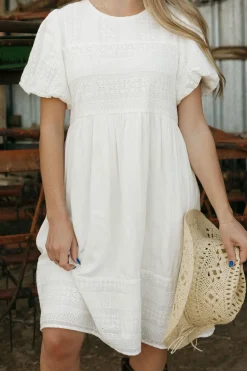Tea N Rose Coastline Dress-Ivory White Best