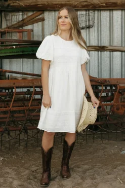 Tea N Rose Coastline Dress-Ivory White Best