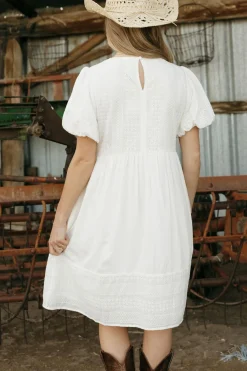 Tea N Rose Coastline Dress-Ivory White Best