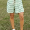 Polagram Colbie Shorts-Ivory/ Green New