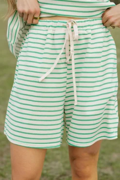 Polagram Colbie Shorts-Ivory/ Green New