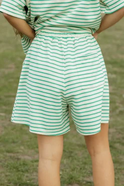 Polagram Colbie Shorts-Ivory/ Green New