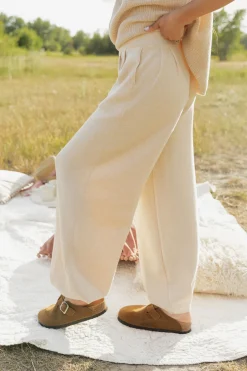 Tea N Rose Cole Pants-Ivory Sale