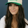 Fashion City Courtside Pickleball Club Trucker Hat- Cream/Green Online