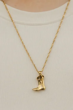 Ali Express Cowgirl Boot Necklace Gold/Silver Outlet