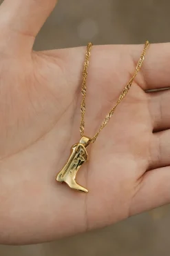 Ali Express Cowgirl Boot Necklace Gold/Silver Outlet