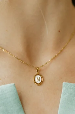 Ali Express Dainty Initial Necklace-Gold Hot