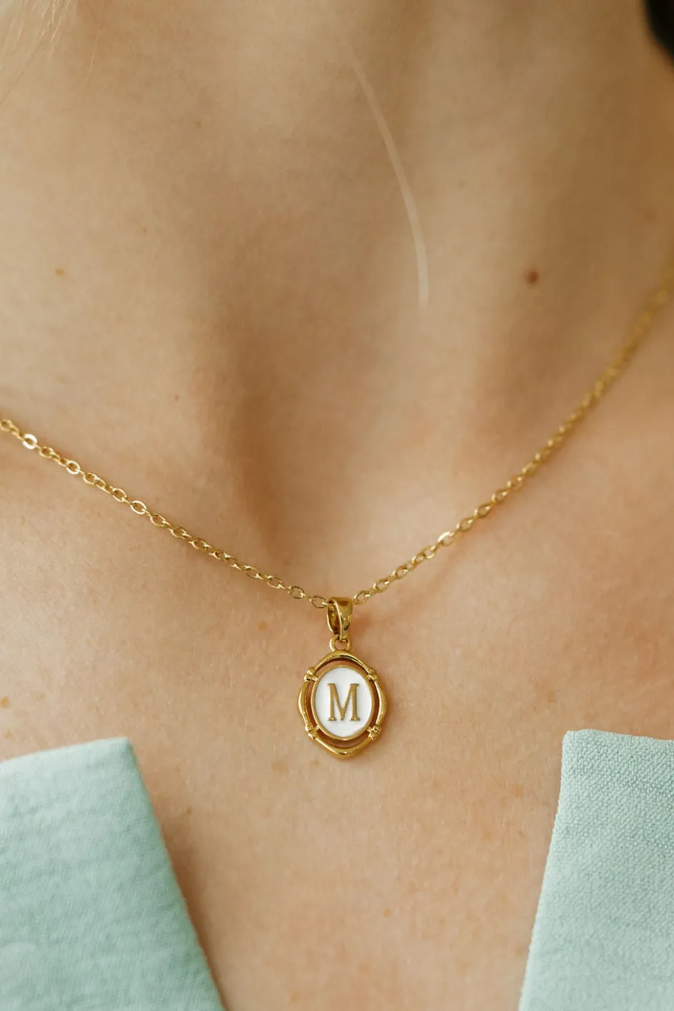Ali Express Dainty Initial Necklace-Gold Hot