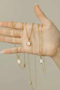 Ali Express Dainty Initial Necklace-Gold Hot