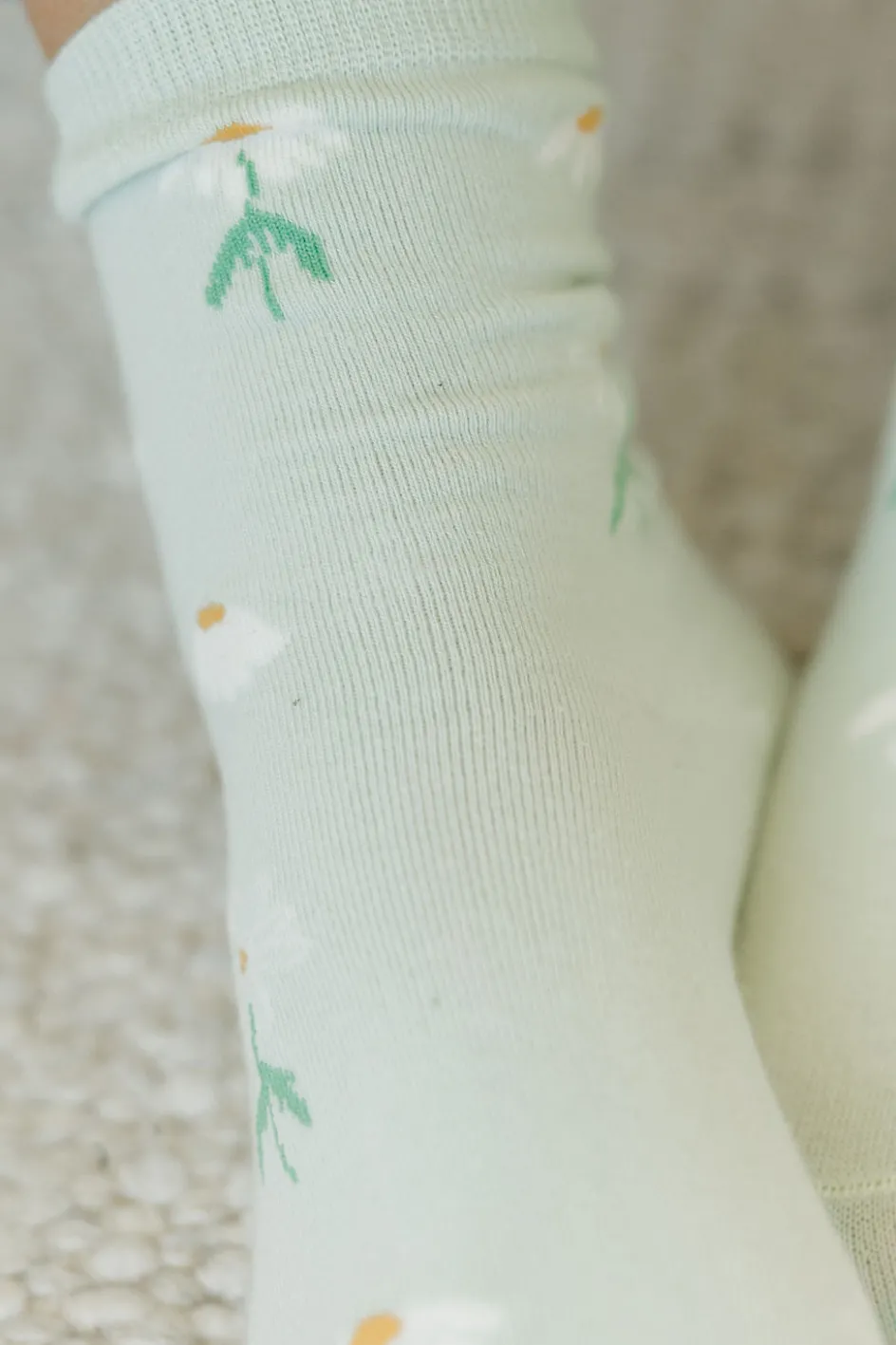 Ali Express Daisy Socks- Mint Discount