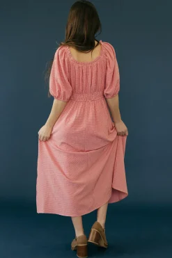 Polagram Dakotah Dress- Red Outlet