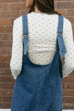 Tea N Rose Daria Dress-Indigo Blue Best