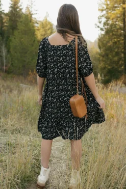 Dongguan Huoyoung Apparel Co Downtown Memories Dress- Floral Black New