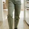 Mica Denim Elliott Pants-Hunter Green New