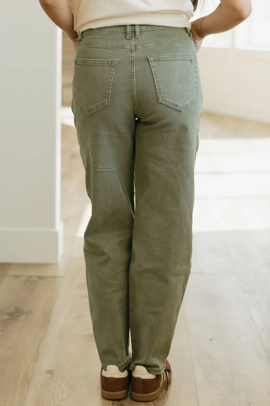 Mica Denim Elliott Pants-Hunter Green New