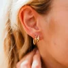 Faire Elma Stud Hoop Earrings-Gold Outlet
