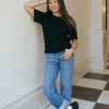 Polagram Emmie Top- Black New