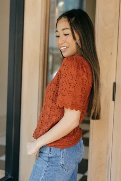 Polagram Emmie Top-Rust Orange Best