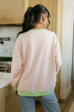 Sewn and Seen Erica Top-/Green Pink Clearance