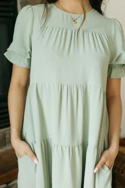 Dongguan Huoyoung Apparel Co Faith Dress-Pale Olive Green Hot