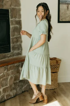 Dongguan Huoyoung Apparel Co Faith Dress-Pale Olive Green Hot