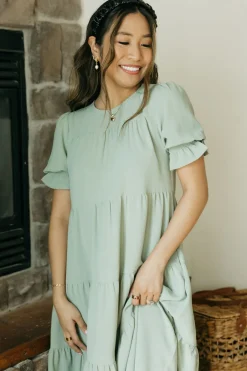 Dongguan Huoyoung Apparel Co Faith Dress-Pale Olive Green Hot