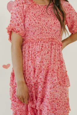 Dongguan Huoyoung Apparel Co Forever Yours Dress- Floral Pink Hot