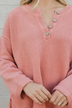 Free People Hailee Sweater Set-Rosie Pink New