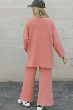 Free People Hailee Sweater Set-Rosie Pink New