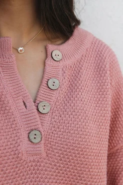 Free People Hailee Sweater Set-Rosie Pink New
