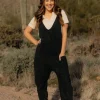 Free People High Roller Jumpsuit-Mineral Black Sale