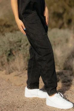 Free People High Roller Jumpsuit-Mineral Black Sale