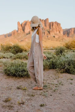Free People Hot Shot Onesie-Mocha Latte Outlet