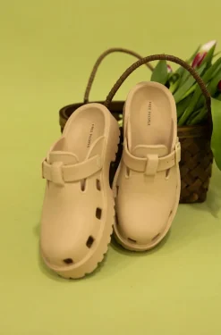 Free People Karlie Buckle Clog-Sand Dune Fashion