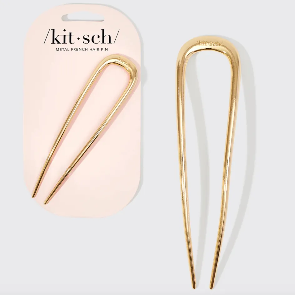 Kitsch French Hair Pin- Gold Discount