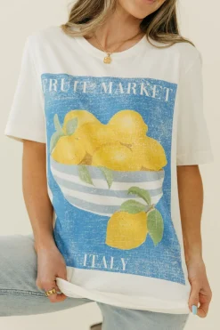 WKNDER Fruit Market Tee-Ivory White Fashion
