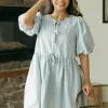Vine & Love Gisele Dress-Light Blue Clearance