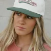 Faire Good Days Varsity Hat- Ivory/Green Discount