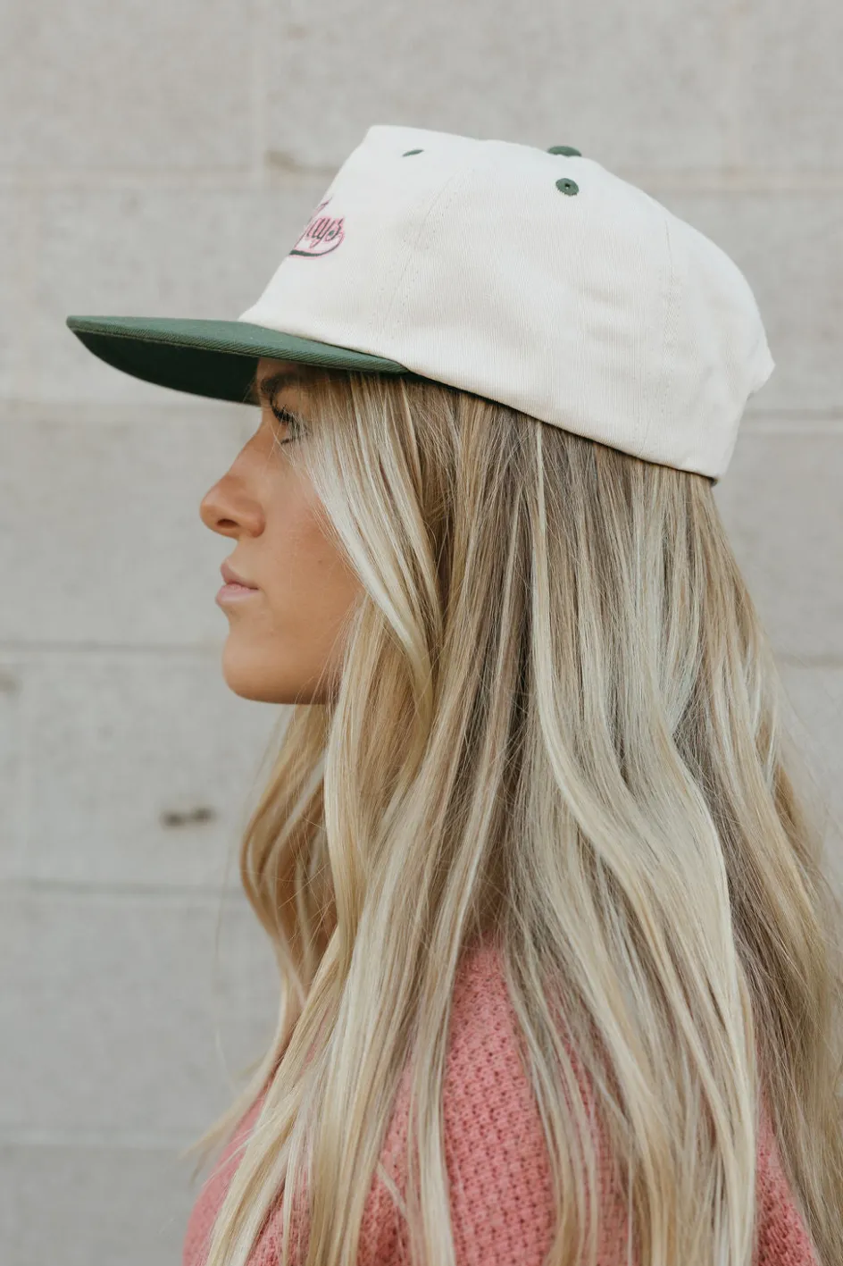 Faire Good Days Varsity Hat- Ivory/Green Discount