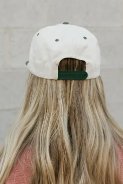 Faire Good Days Varsity Hat- Ivory/Green Discount