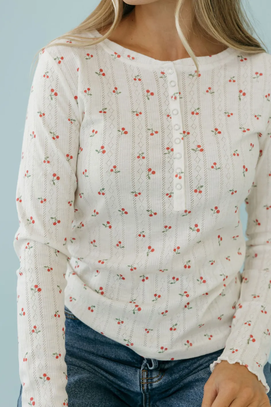 Dongguan Huoyoung Apparel Co Haisley Top-Ivory Cherries Neutral New