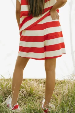 Polagram Halie Shorts-/Cream Red Outlet