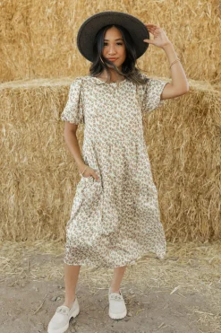 Dongguan Huoyoung Apparel Co Harley Dress-Cream Floral Neutral Online