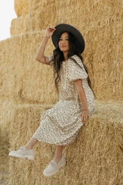 Dongguan Huoyoung Apparel Co Harley Dress-Cream Floral Neutral Online